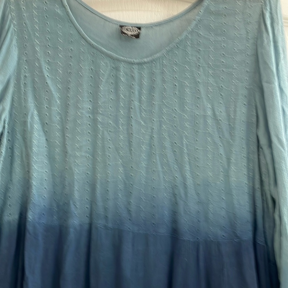 Gauze dress made in India.